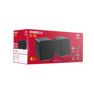CAIXA DE SOM C3TECH USB SPEAKER 2.0 6W RMS SP-40BK PRETA