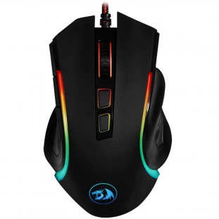 MOUSE REDRAGON GAMER GRIFFIN PT C/LED RGB M607    