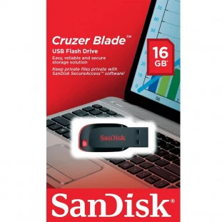 PEN DRIVE 16GB SANDISK 2.0 CRUZER BLADE