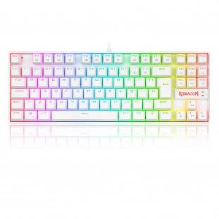 TECLADO GAMER REDRAGON KUMARA PRO RGB BRANCO      