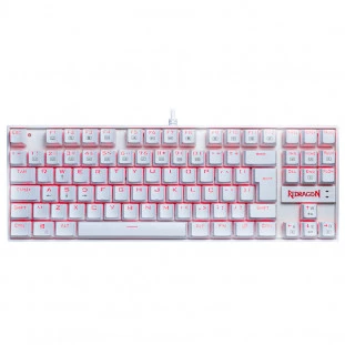 TECLADO REDRAGON GAMER KUMARA SWITCH AZ BRANCO    