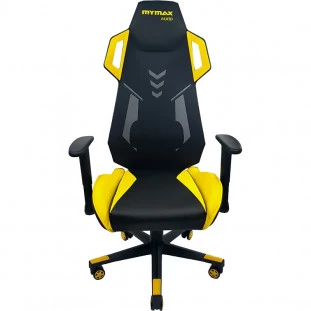 CADEIRA MYMAX GAMER MX10 GIRATORIA PT/AMARELA     